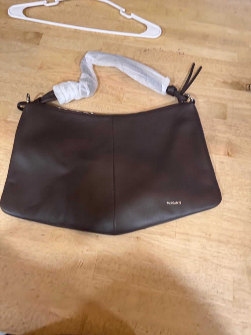 Brown Leather Shoulder Bag(6)